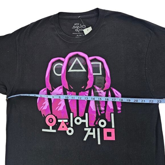 NWT Netflix Squid Games Shirt Men's XL Black Graphic Tshirt Short Sleeves - Picture 9 of 11